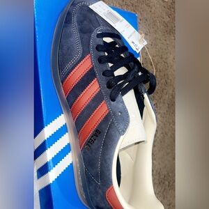 Adidas Gazelle Blue and Red Sneakers